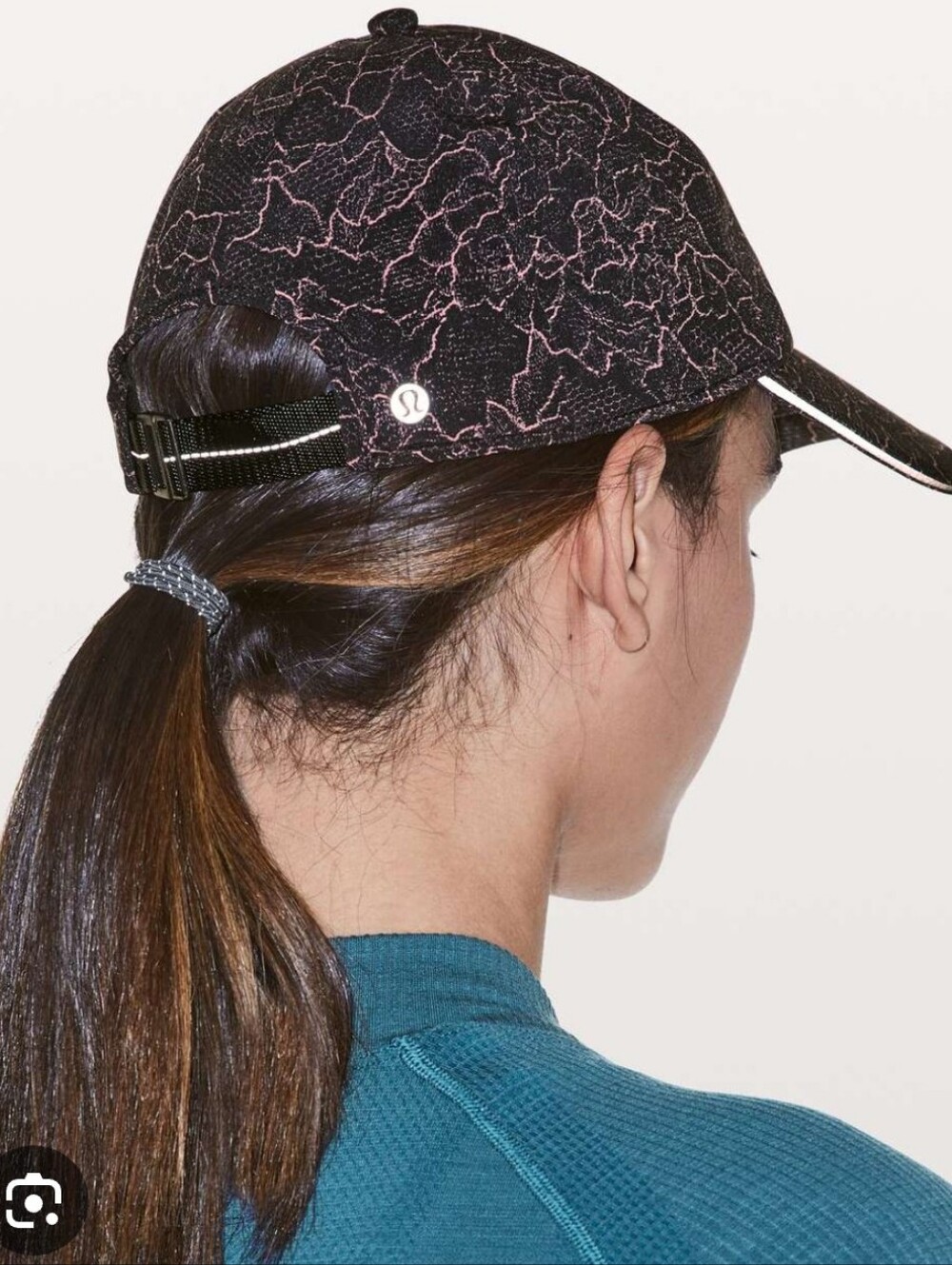 Lululemon Baller Hat Run Lacescape Spanish Rose Black Womens